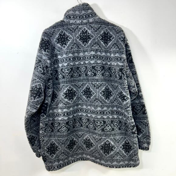 Vintage WOOLRICH Mens L 1/2 Zip Fleece Jacket Pullover Outdoor Wear USA MADE - Picture 8 of 8